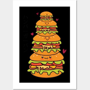 Hamburger Stack Posters and Art